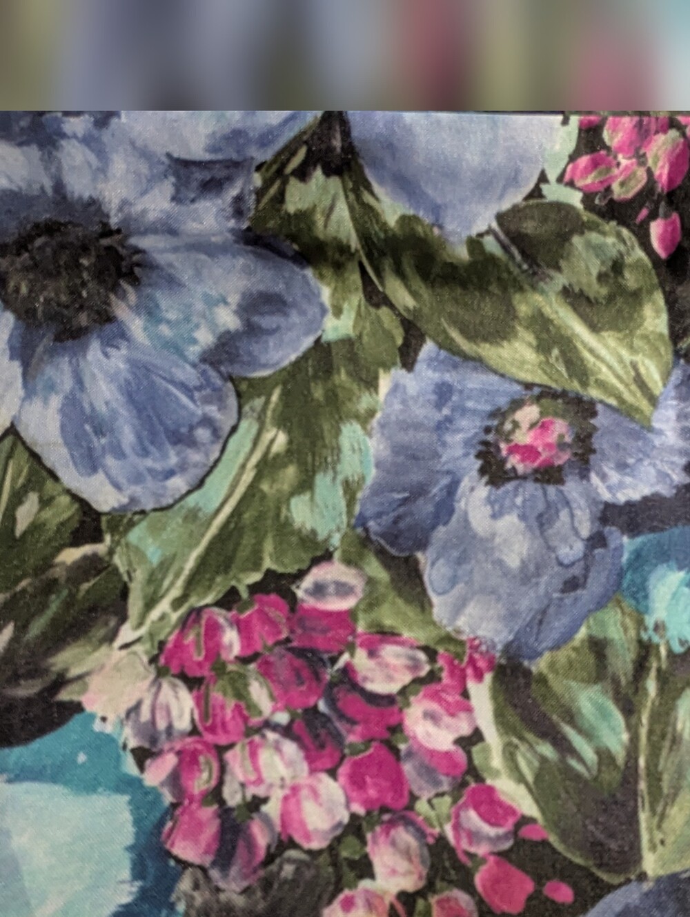 Miroglio Sublitex Watercolor-Style Floral Design Fabric